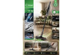 Resim Kiwi KVC-4011 Bldc Şarjlı Dik Süpürge | 18 Kpa Emiş Gücü & Dijital Göstergeli & Hepa Filtre 
