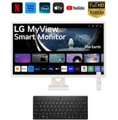 Resim LG WebOS Akıllı MonitörTV IPS 1920x1080 FULHD 32 inç 80 Ekran Smart Monitör TV+ Kablosuz Klavye 