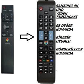 Resim Ata Elektronik Samsung Akıllı Kumanda BN59-01220D Tizen J Serisi Yedek Kumanda BN59-01220D MZ1078 