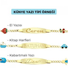Resim Çocuk Altın İsim Künye KN2912A 