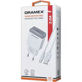 Resim Dramex D30T Type-c 3.0A Hızlı Ev Set Uyumlu 