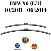 Resim Bmw X6 E71 2011 2012 2013 2014 Uyumlu Ön Cam Silecek Süpürgesi Takımı 600/500mm Silbak Sb2420c 