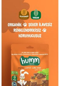 Resim Hummorganic Organik Glutensiz Vegan Havuçlu ve Tarçınlı Kek Atıştırmalık Paketi - 6 adet 