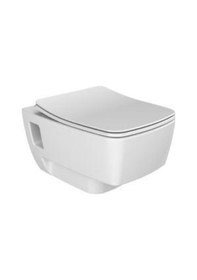 Resim Turkuaz Yeni Mona Rimless Asma Klozet Ve Yeni Mona Slim Yavaş Kapanan Pp Kapak Beyaz 