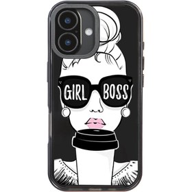 Resim iPhone 17 Girl Boss Telefon Kılıfı - Magsafeli Artycase / Magsafeli Artycase - Cool Black 