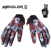 Resim Techbloom Mendlor Polyester Eldiven Red L Tam Parmakli Motor Bisiklet Yarisma Dag Ve Yol Bisikleti Icin 