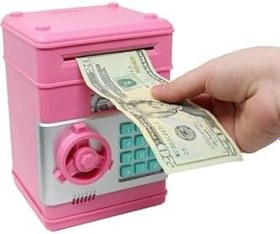 Resim Bilger Elektronik Işıklı Sesli Şifreli Kasa Otomatik Kağıt Para Alan Kasa Atm Şifreli Pilli Kumbara, kumbara2045 