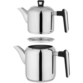 Resim Schafer Tealine Çelik Çaydanlık Takımı 4 Parça-siyah Siyah 