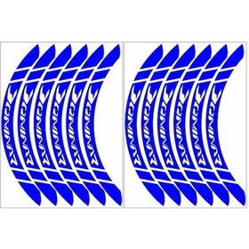 Resim Reflektör Mavi Dominar Uyumlu Geniş Jant Şeridi 