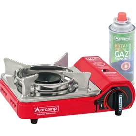 Resim Orcamp Portatif Mini Kamp Ocağı - Kırmızı 