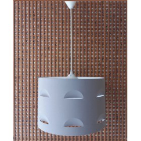 Resim Onay Gri Kumaş Kaplama 2.li Set Yatak Odası Genç ve Çocuk Odası Avize ve Abajur Seti 