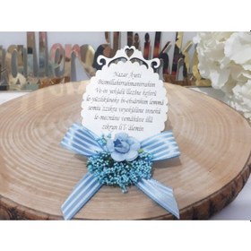 Resim Ahşap Kalp Süslü Nazarlık Hediyelik 30 Adet 