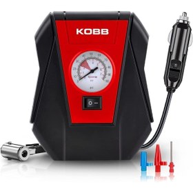 Resim Xnews Kobb Kb100 12volt 100 Psı Analog Göstergeli Hava Pompası, Kırmızı/siyah 