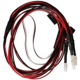 Resim Elmpaly Rc Araba Led Aydınlatma Seti - 4 Led 2 Beyaz, 2 Kırmızı - 3.7v-8.4v Uyumlu, 1:18-1:8 Ölçek İçin 