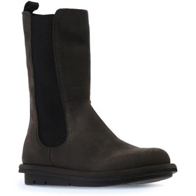 Resim Bueno Shoes Gri Koyu Nubuk Kadın Düz Bot 01wv7506 