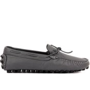 Resim Sail Lakers - Gri Deri Erkek Loafer 