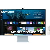 Resim Samsung M8 Serisi Uhd 32” Dahili Kameralı Akıllı Monitör (gün Işığı Mavisi) 