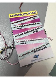 Resim Gümüştel El Sanatları 30 Paket Ayrı Ayrı Kartlı 1 Pakette 5 Adet Bileklik Mevcut 3 Farklı Model Çok Renkli 