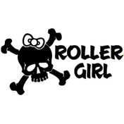 Resim habune Roller Girl Sticker 10 X 5 Cm 