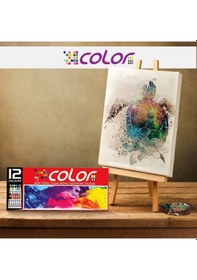 Resim Colorbank Guaj Boya Seti 12'Li Çok Renkli 