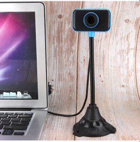 Resim Vkemall Ofis Ve Toplantılar İçin 480p Çözünürlükte Dürtüye Dayanıklı Abs Malzeme İle 360 Derece Dönebilen Uzun Çubuk Web Kamerası 