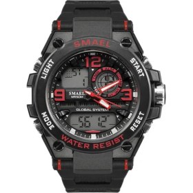 Resim Hanyang Blackred Smael Luxuly Erkek Kol Saati Altın Dijital Saat Adam Su Geçirmez 50 M LED Saat Man 1603 Dijital Saat Adam Spor Izle Şok (Yurt Dışından) 