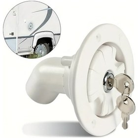 Resim Boatshop1 1 Adet Beyaz Karavan Ve Kampçı Yerçekimi Su Girişi Abs Malzeme Uyumlu Kilitlenebilir Dolgu Portu Sızdırmaz Sistem Dayanıklı Tatlısu Tankları Parçaları 