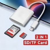 Resim Lightning'den SD Kart Okuyucu, iPhone Depolama Kartı Adaptörü ile Uyumlu, OTG Dönüştürücü, Telefon için SD Kart Adaptörü, Mobil Veri Aktarımı, Kompakt Tasarım, Profesyonel Görünüm, Güvenilir Bağlantı, Yüksek Hız Performansı, Telefon Aksesuarı, Hafif Dönüştürücü, Dayanıklı Konnektör, Seyahatçılara Uygun 