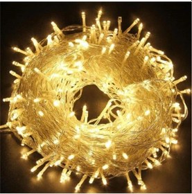 Resim 10m 60 Led Gün Işığı 2 Kademeli Şeffaf Kablo Pilli Akçaağaç 