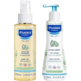 Resim Mustela Bebek Masaj Yağı 100ml - Hydra Bebe Vüct Losyonu 300ml 