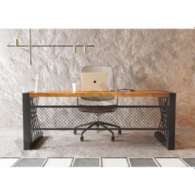 Resim Ntconcept Alfa Doğal Ahşap Ofis Masası 