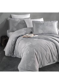 Resim Ranforce Nevresim Takımı Çift Kişilik Arnor V2 Gri Renkli 