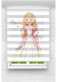 Resim Perdecizade Enxboy Prenses Dijital Baskılı Zebra Perde-cocuk Odası-stor Perde Pz-2605 Renkli 