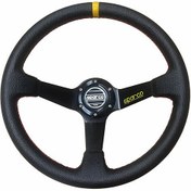 Resim Sparco Spor Direksiyon Ofsetli Siyah Sarı Deri 