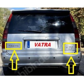 Resim V70 2.3 T5 1998-2001 Uyumlu Volvo-awd Ve V70 Bagaj Yazısı Seti 