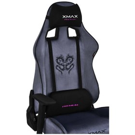 Resim Rio Plus Balerion Terletmez Kadife Kumaş Antrasit Gaming Oyuncu Koltuğu -5 Gri 