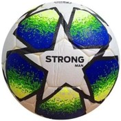 Resim Strongmen Lazer Kesim 4 Astarlı Suni Deri Sert Zemin Halı Saha Futbol Topu No:5 Bsf-8000 Beyaz Saks Yeşil Beyaz - Saks - Yeşil 