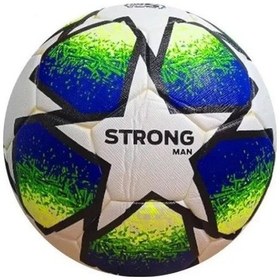 Resim Strongmen Lazer Kesim 4 Astarlı Suni Deri Sert Zemin Halı Saha Futbol Topu No:5 Bsf-8000 Beyaz Saks Yeşil Beyaz - Saks - Yeşil 