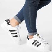 Resim adidas Superstar W Kadın Spor Ayakkabı Beyaz 