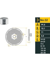 Resim Osimo 32 Lik Et Kıyma Makinesi Krom Ayna 4,5 