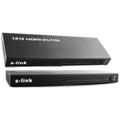 Resim S Link Sl Lu626 16 Port Hdmı 1080P 3D Splitter Çoklayıcı 