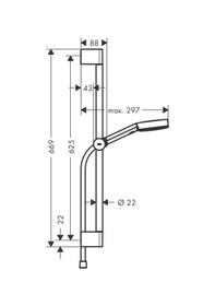 Resim Hansgrohe Pulsıfy Select S Sürgülü Duş Seti Krom Ecosmart Krom 