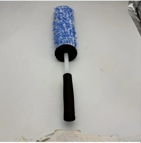 Resim Chuangyinshop Mavi Mikrofiber Araba Tekerlek Fırçası Jant Ve Lastik Temizleyici Toz Giderme Aracı 