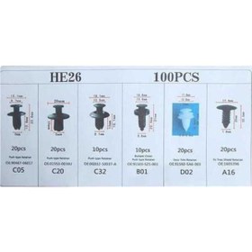 Resim Ulzyvf Pratik Plastik Kapı Panel Klips Çıkarma Aleti, Tampon Seti, 100 Adet - Pg 