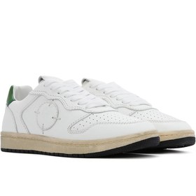 Resim ACBC x DERİMOD Kadın Beyaz Bağcıklı Deri Sneaker - Beyaz / 