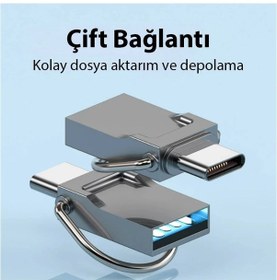 Resim Ally 64gb Type-c Usb Otg Flash Bellek - Usb 2.0 100mb/s Flash Disk- 5775 