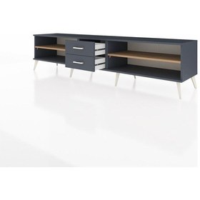 Resim Hyperion Tv Ünitesi 2 Raflı 2 Çekmeceli 220x44x51 Antrasit-çam/antrasit Atlas Çam/antrasıt - Antrasıt 