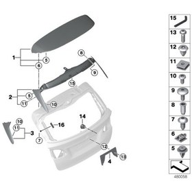 Resim Marsbiyel Klipsi Bmw X5 X6 Countryman Paceman 51777171002 Hsk0236 479456189 