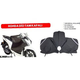 Resim Honda Dio Diz Örtüsü Önden Bağlama - Deri/termal Lnsmoto Prime 