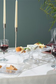 Resim Glamis Damla Batom Model El Yapımı Cam Kek Standı 